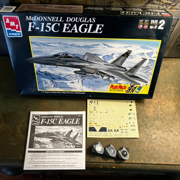 AMT ERTL McDonnell Douglas F-15C Eagle 1/72 Scale Model Kit New Unbuilt - Picture 3 of 6